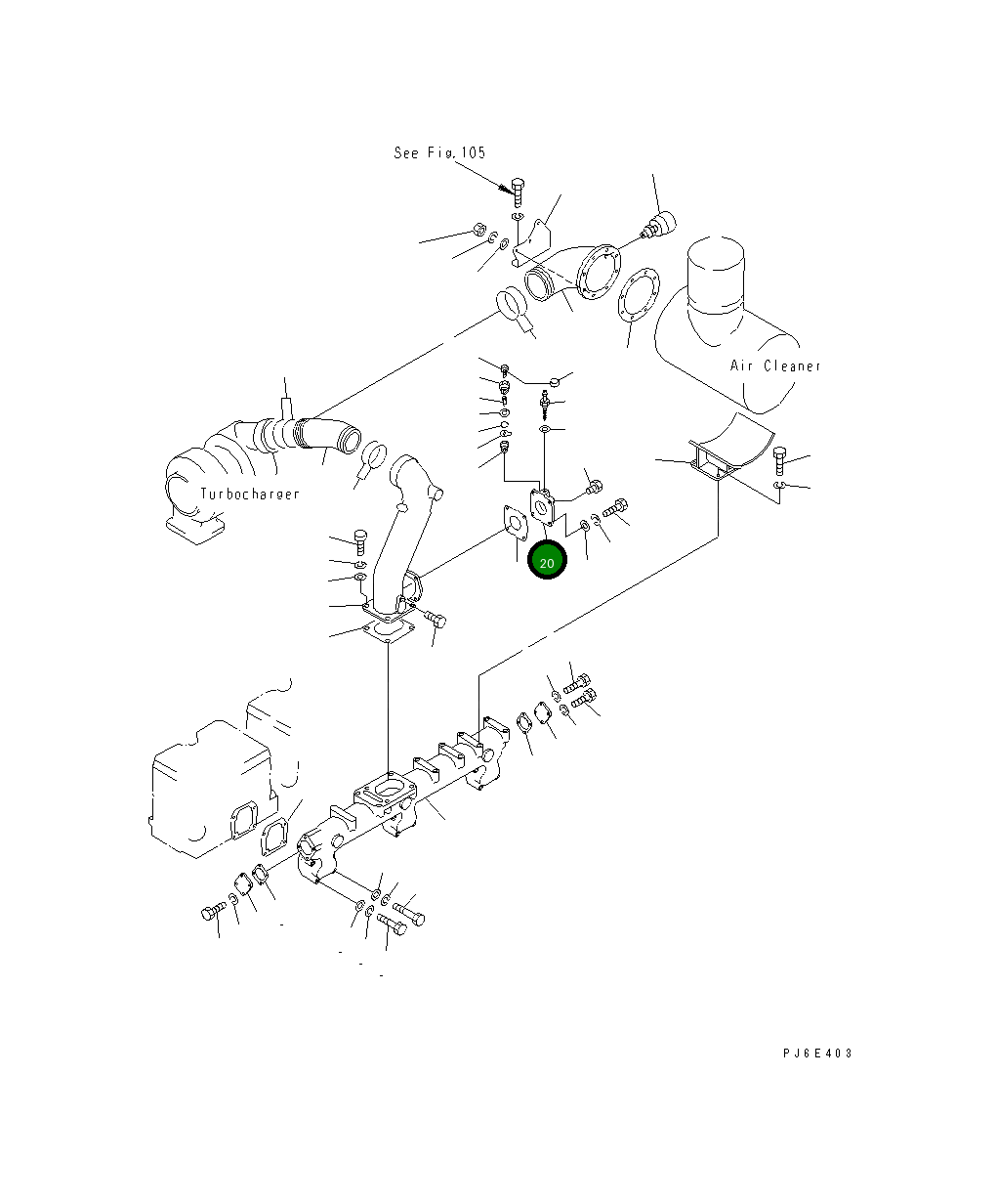 Крышка 6675-11-4950  Komatsu