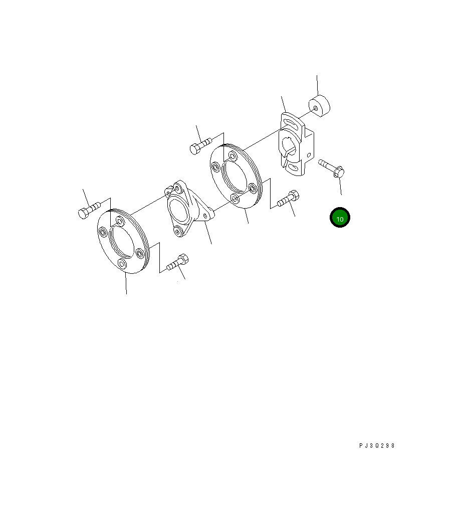 Болт DK156634-3900 Komatsu