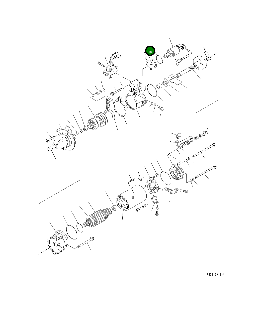 Кольцо уплотнительное (O-Ring) SD6414-042-30 Komatsu