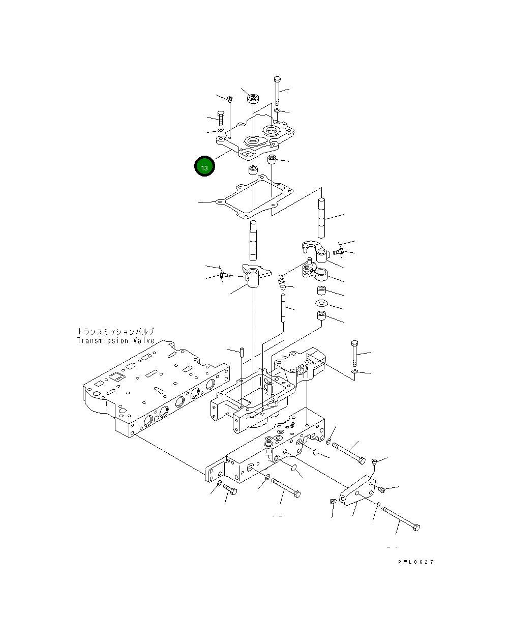 Крышка 198-15-38810 Komatsu