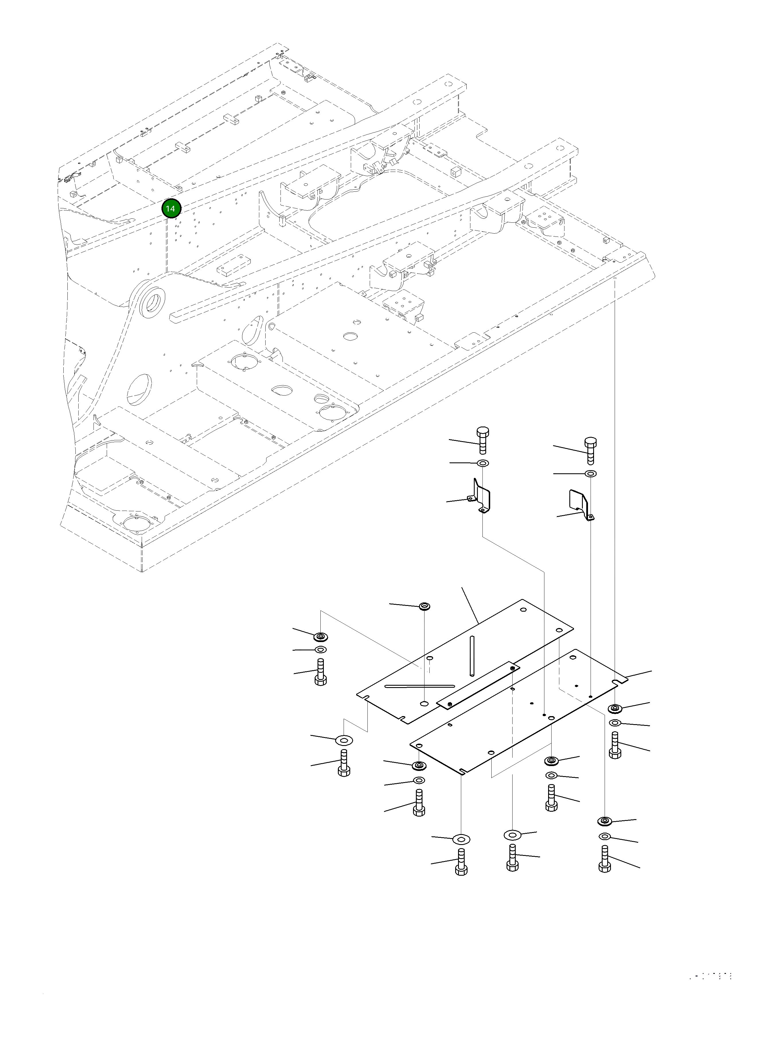 Крышка 2A7-54-12191  Komatsu