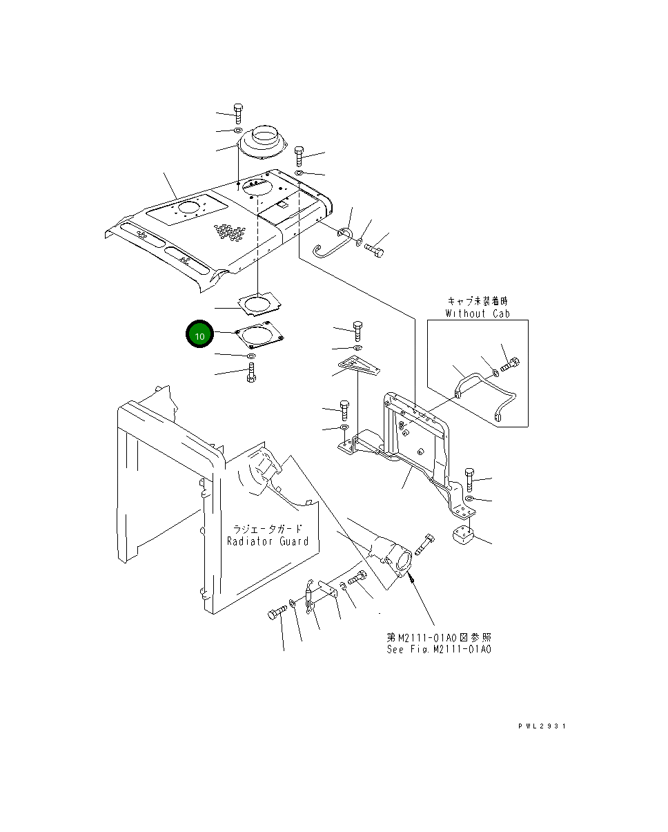 Крышка 175-54-75331 Komatsu