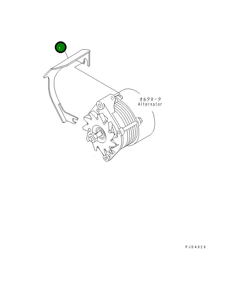 Крышка 124-01-51744 Komatsu