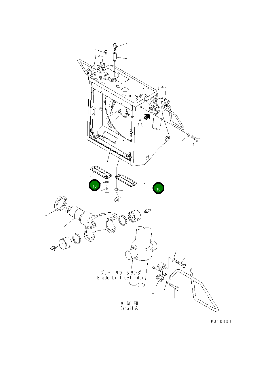 Крышка 195-54-65230  Komatsu