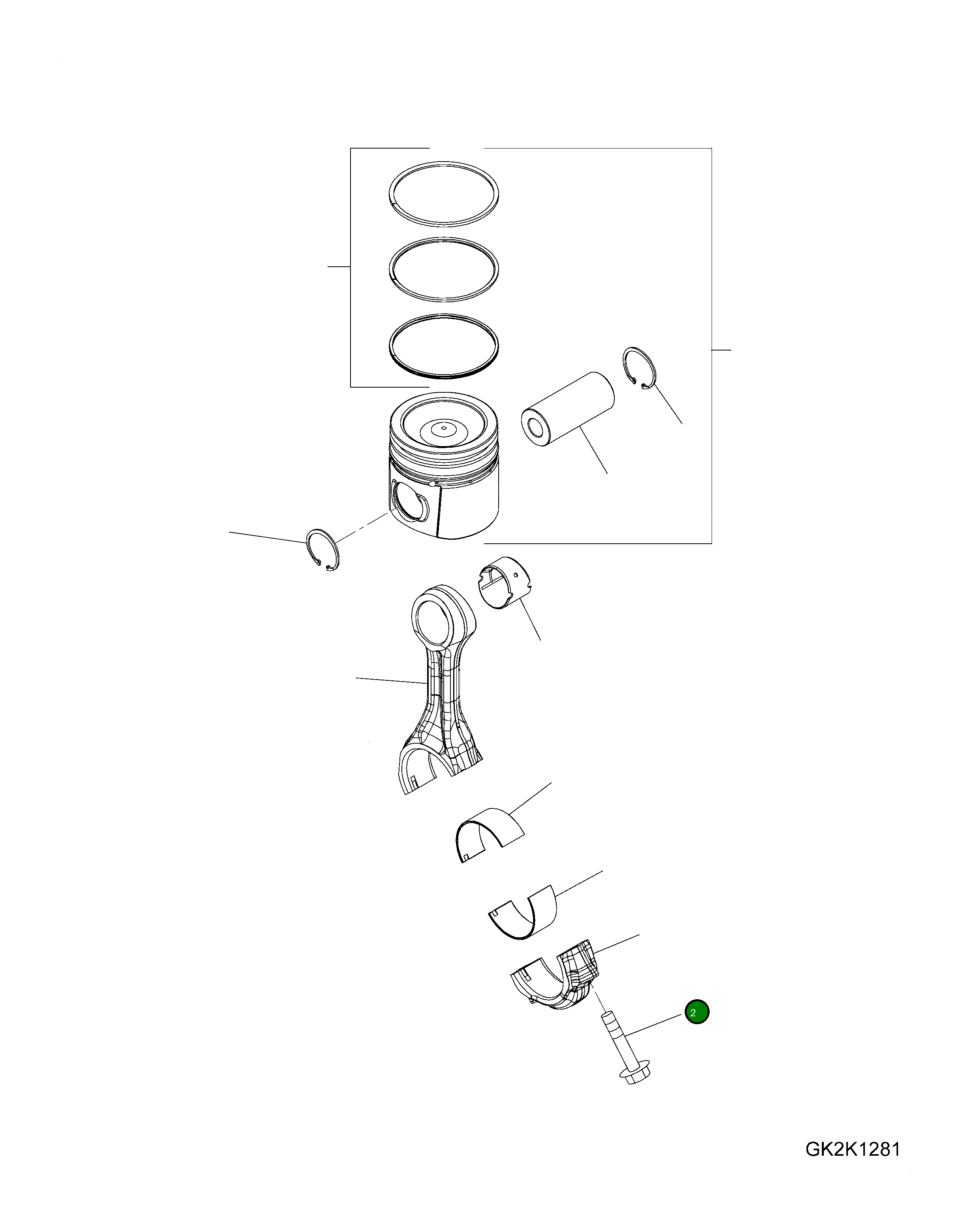 Болт 6732-31-3220 Komatsu