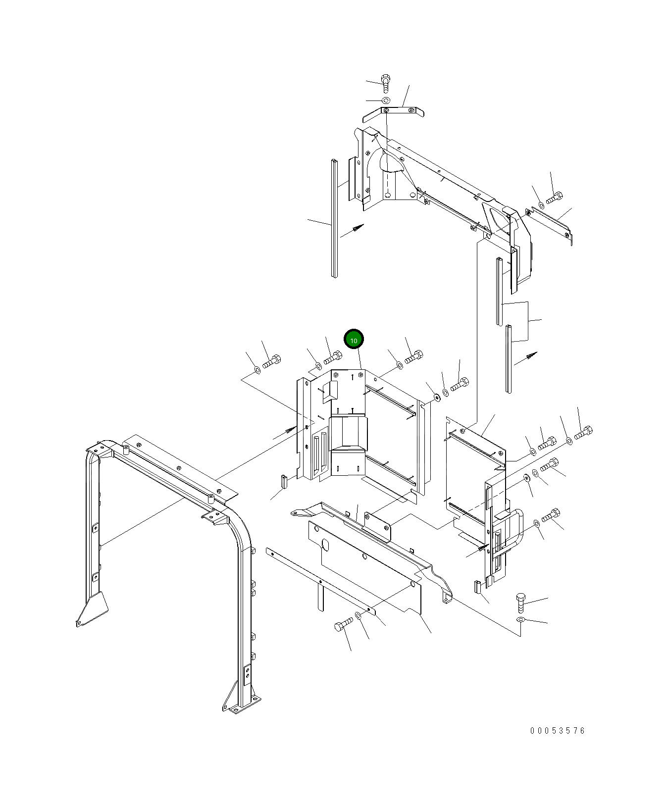 Крышка 421-54-41291 Komatsu