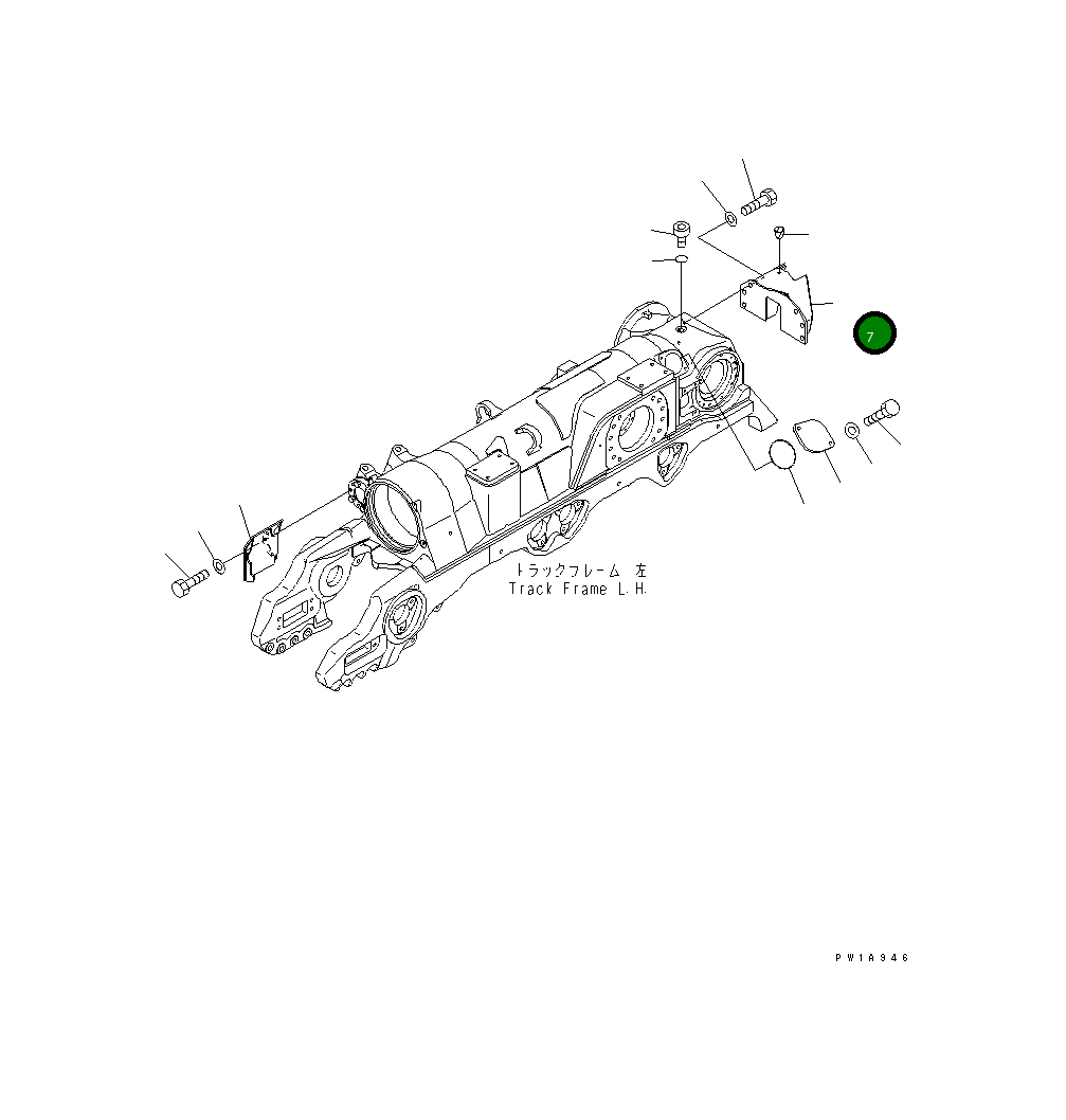 Крышка 198-30-62140 Komatsu