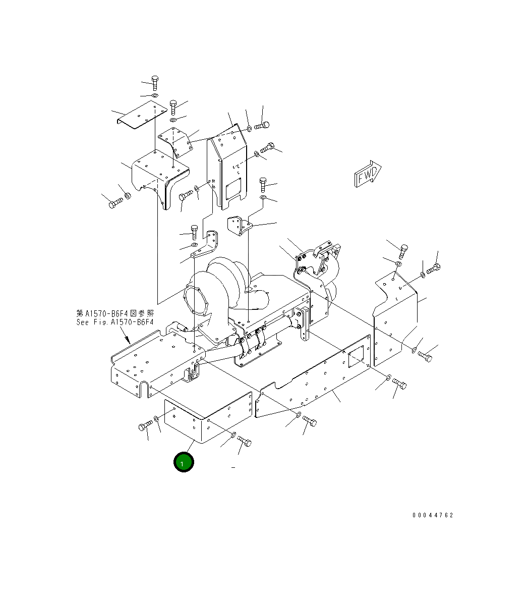 Крышка 6245-11-7470  Komatsu