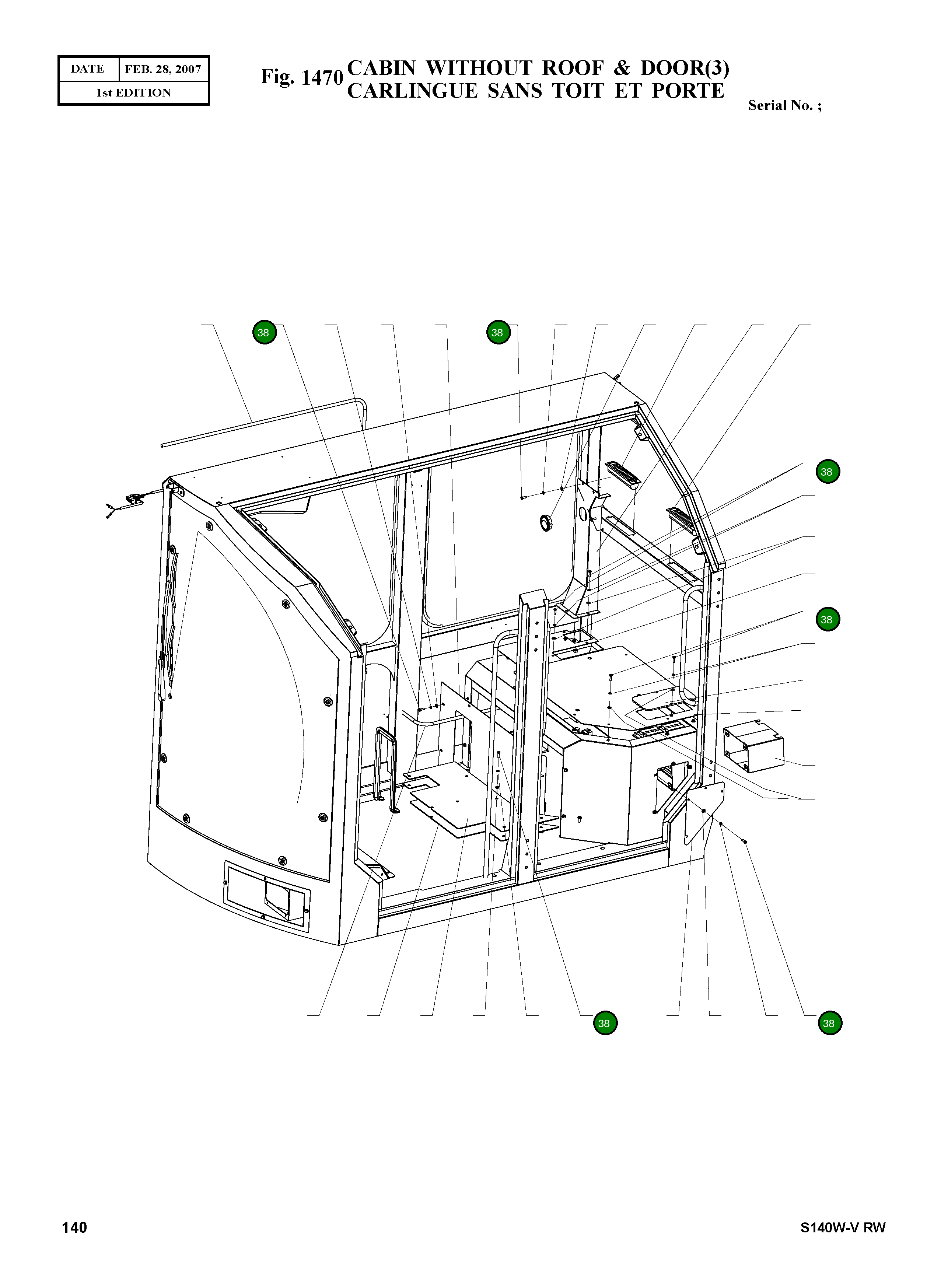 Болт CBHC6X20PN Komatsu