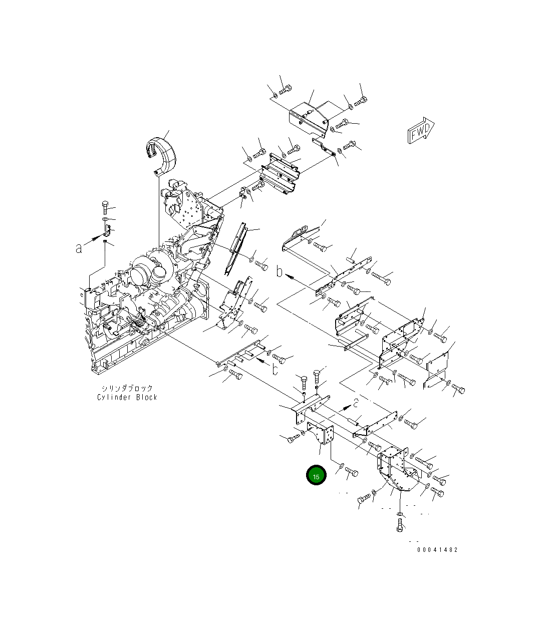 Крышка 6261-11-8880  Komatsu