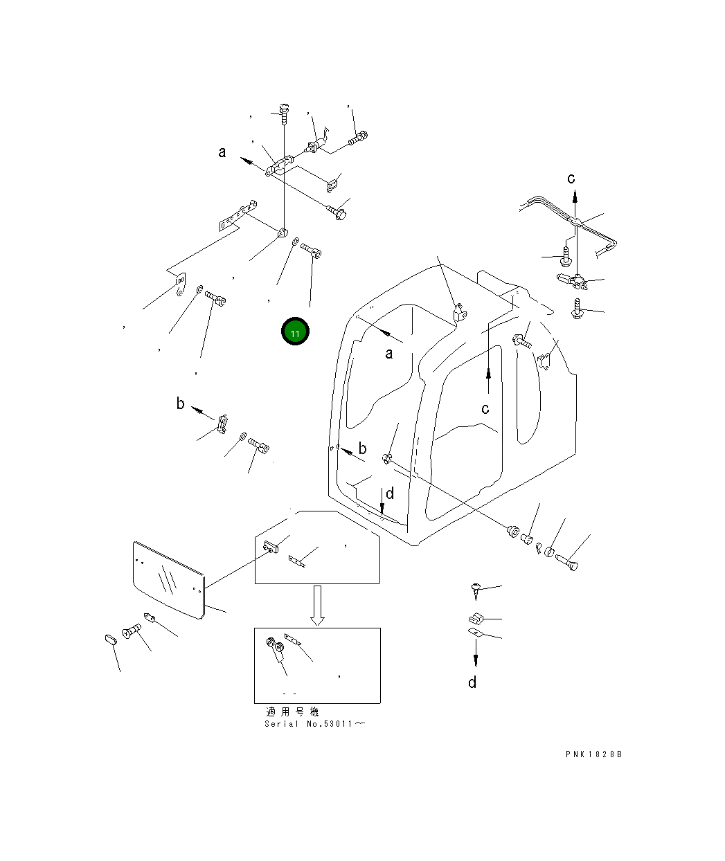 Болт 01252-50818 Komatsu