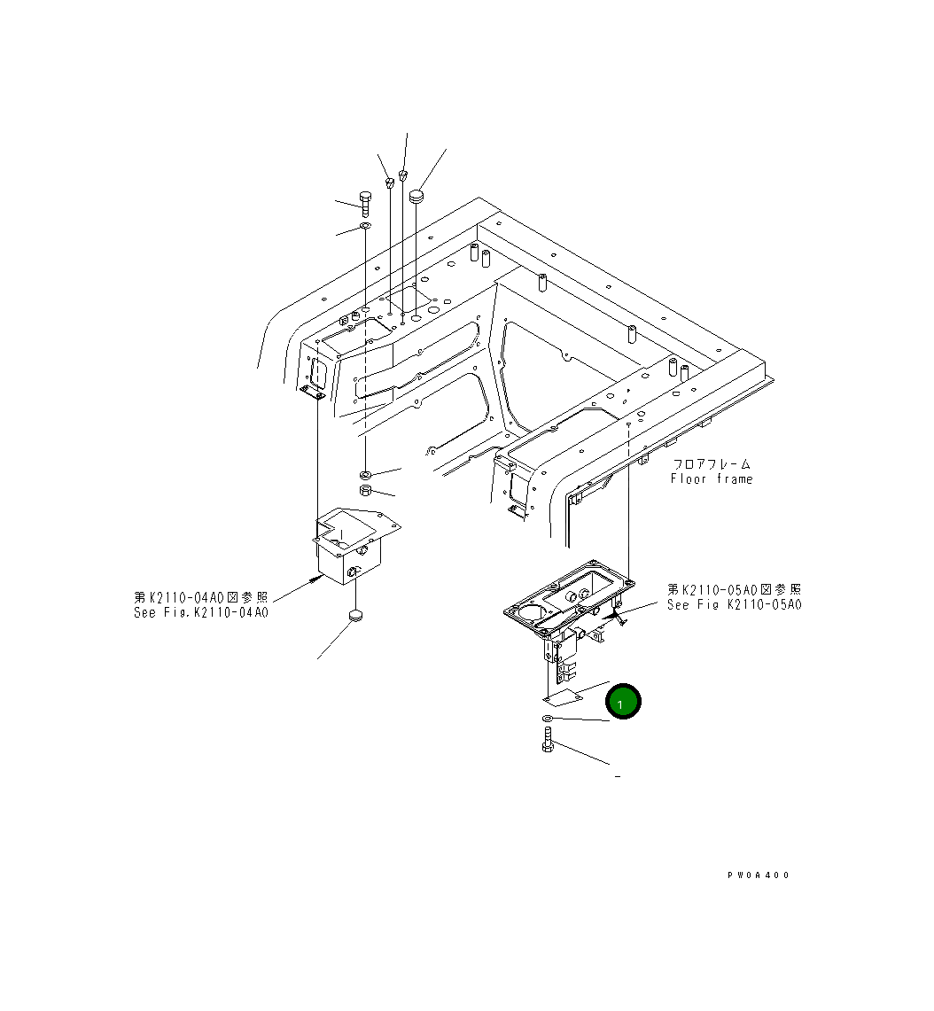 Крышка 17A-43-25410 Komatsu