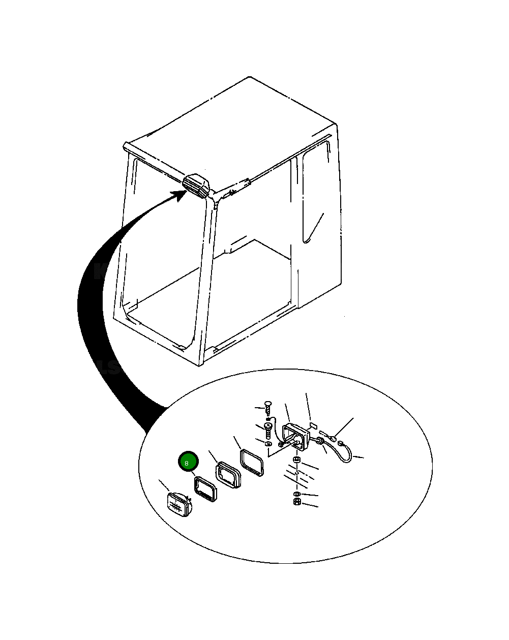 Кольцо 205-966-3870  Komatsu