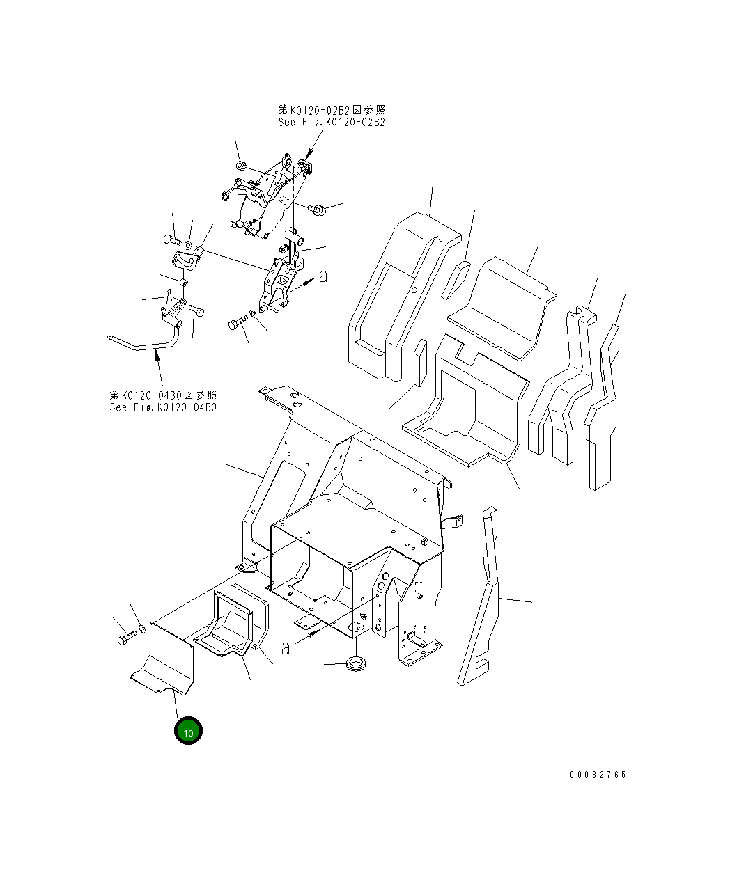 Крышка 22L-54-12321  Komatsu