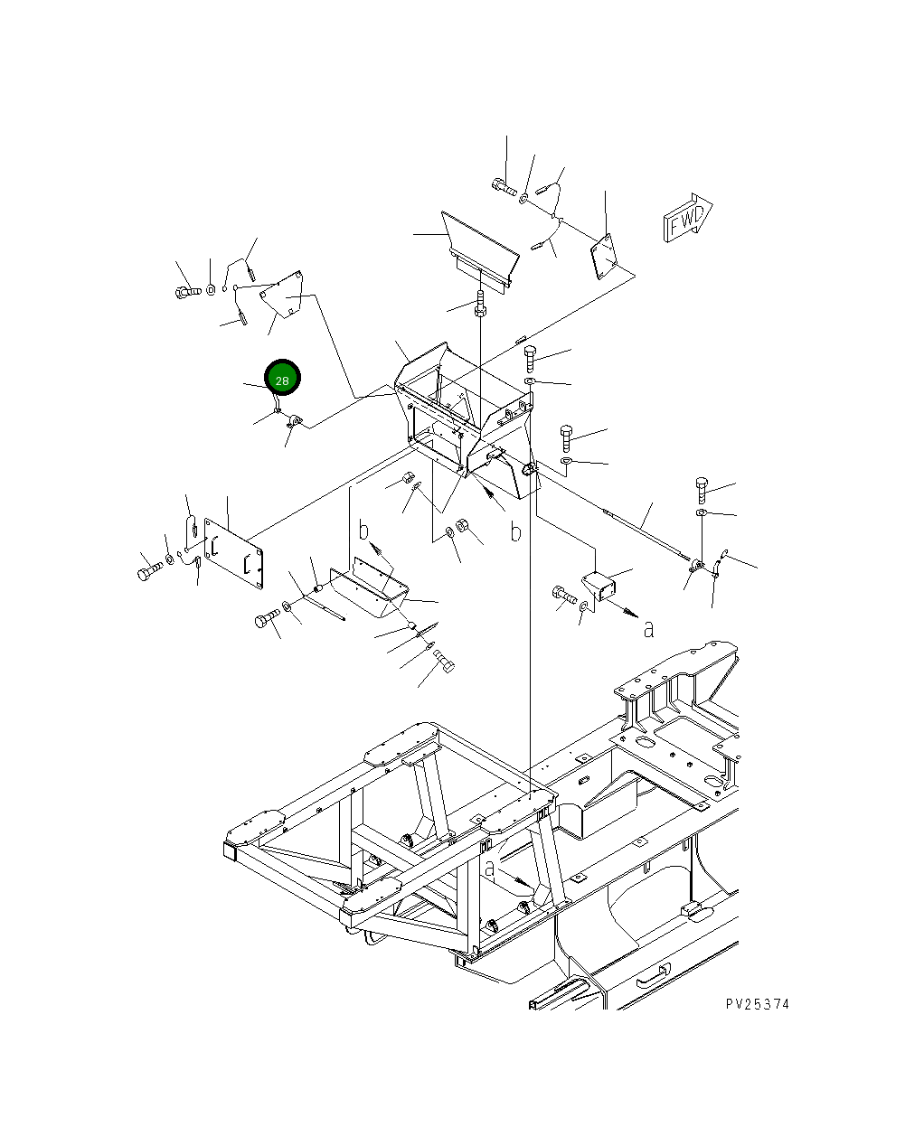 Крышка 8221-70-2570  Komatsu