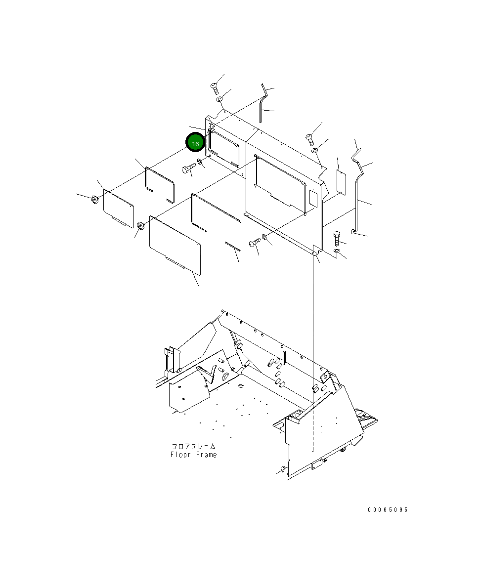 Крышка 566-86-86310 Komatsu