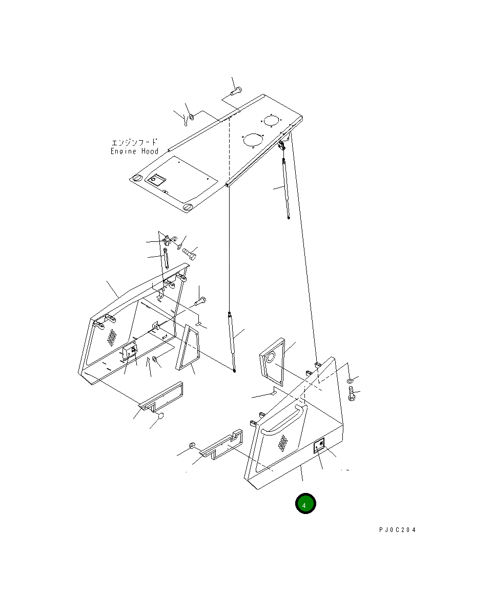 Крышка 11Y-54-11412 Komatsu