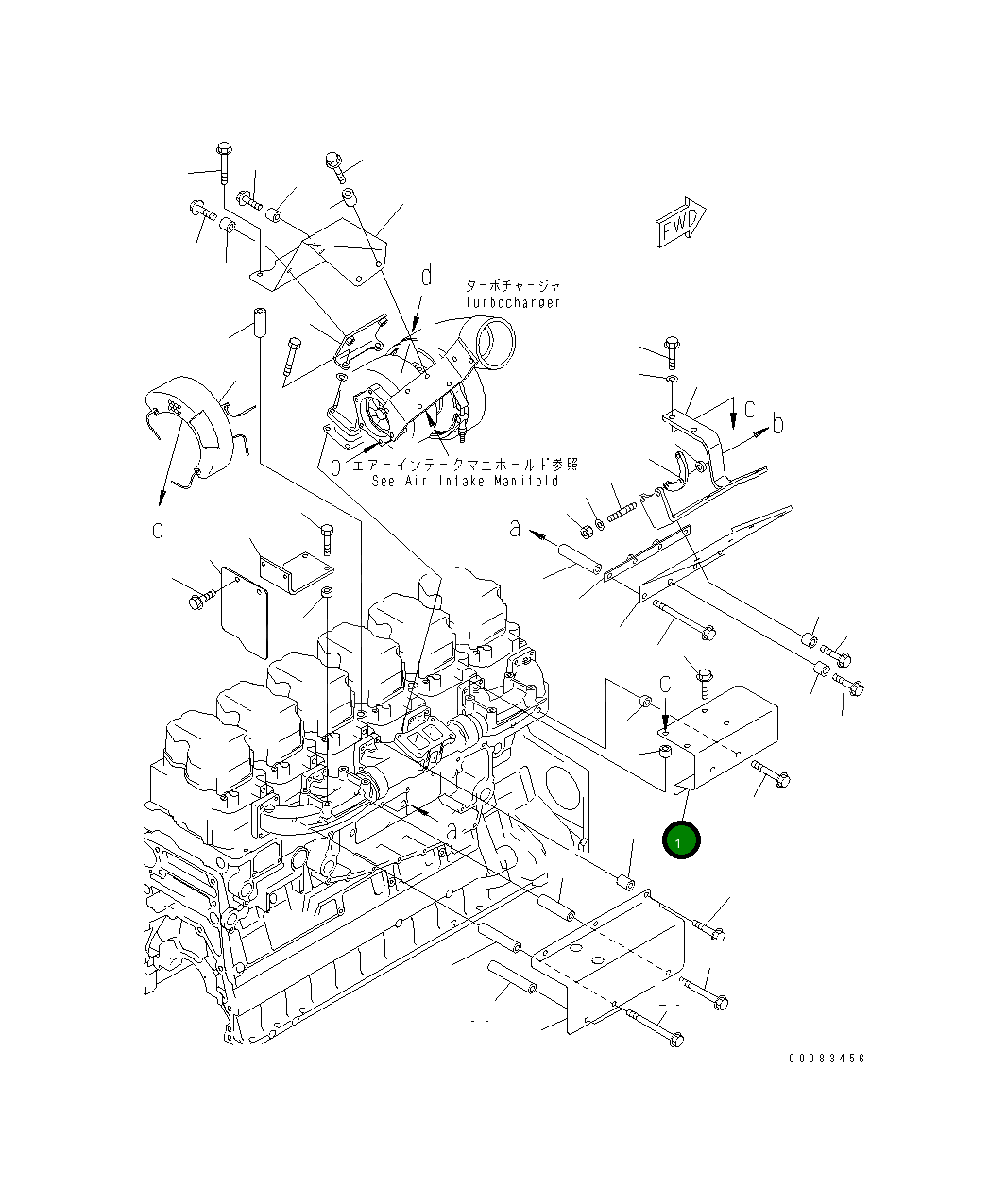 Крышка 6218-11-5411 Komatsu