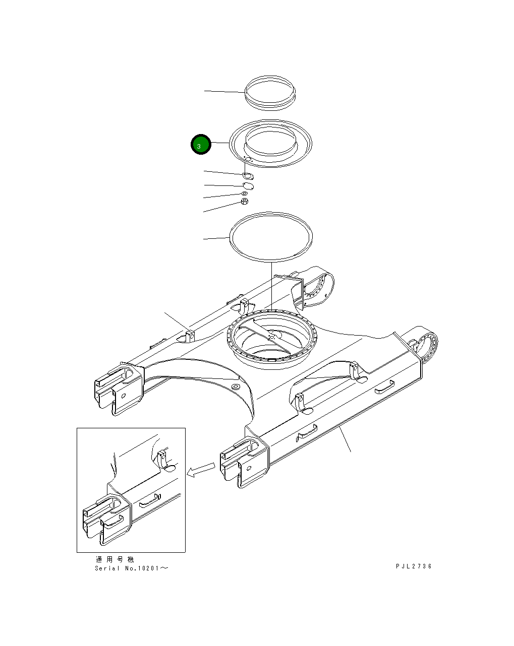 Крышка 20Y-30-21150 Komatsu