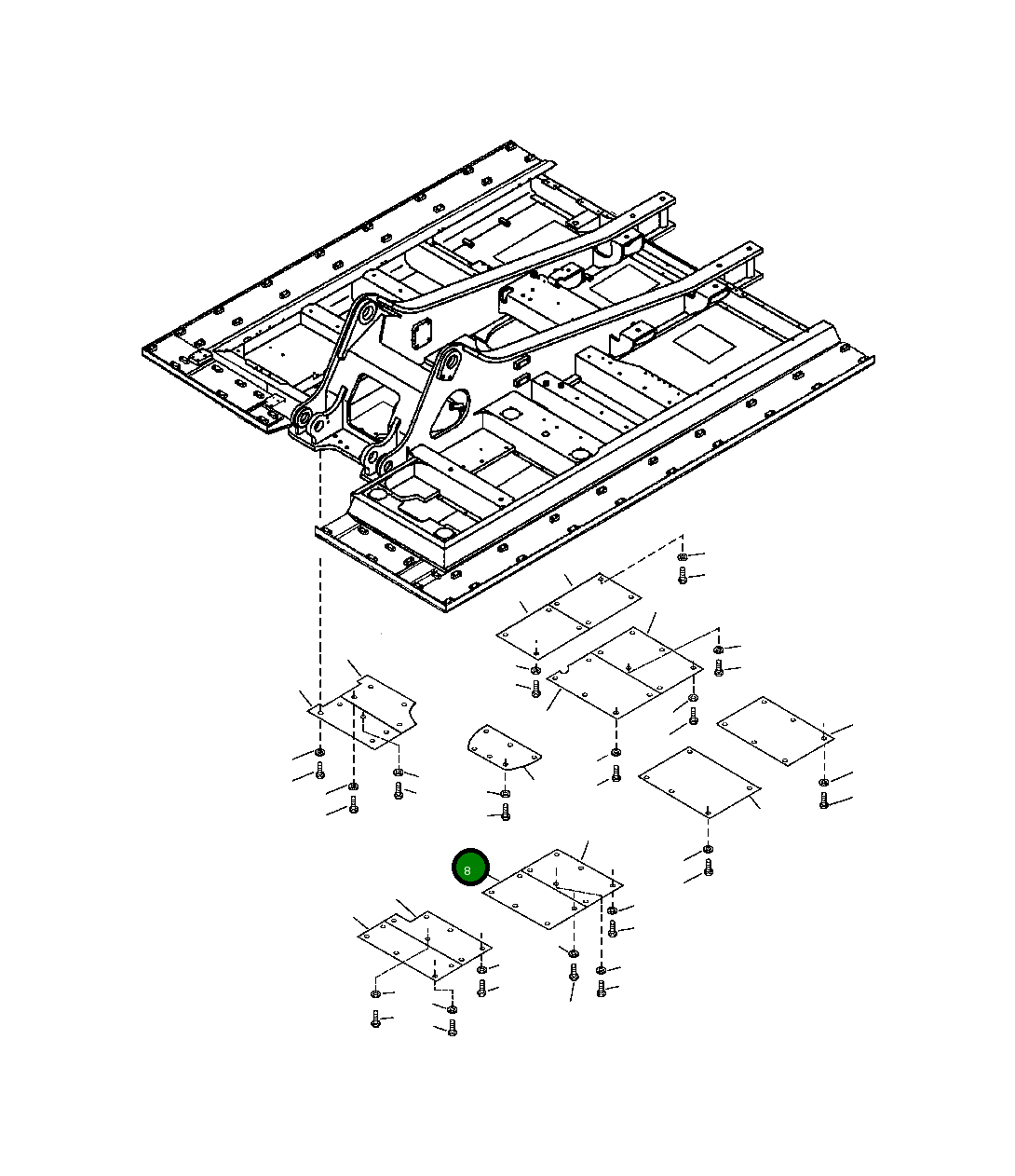 Крышка 207-54-A1530 Komatsu