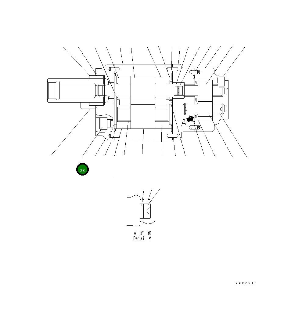 Болт UC1303005686 Komatsu