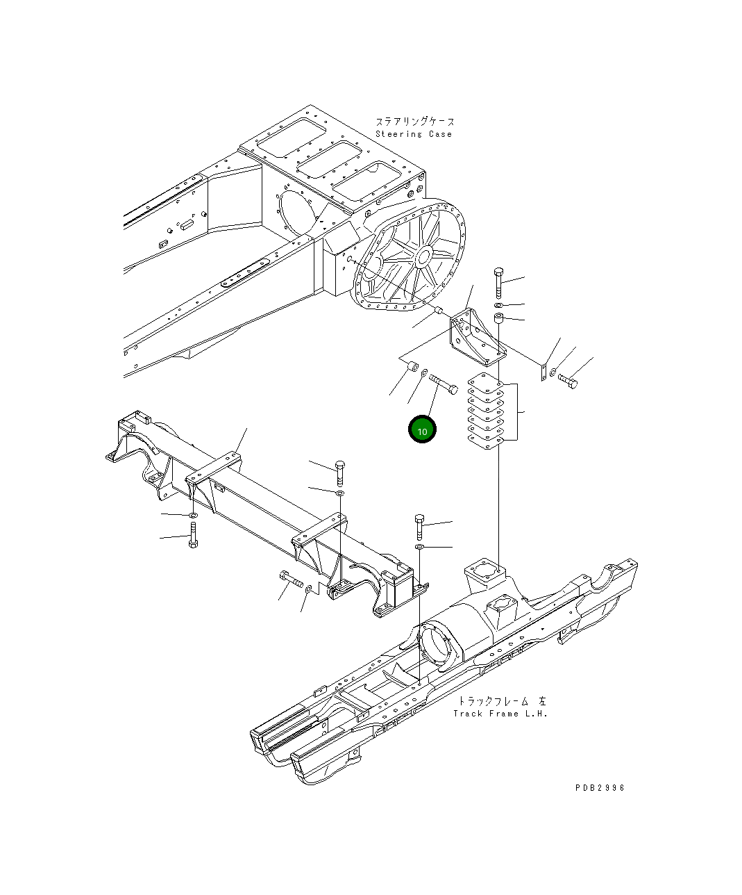 Болт 01018-12095  Komatsu