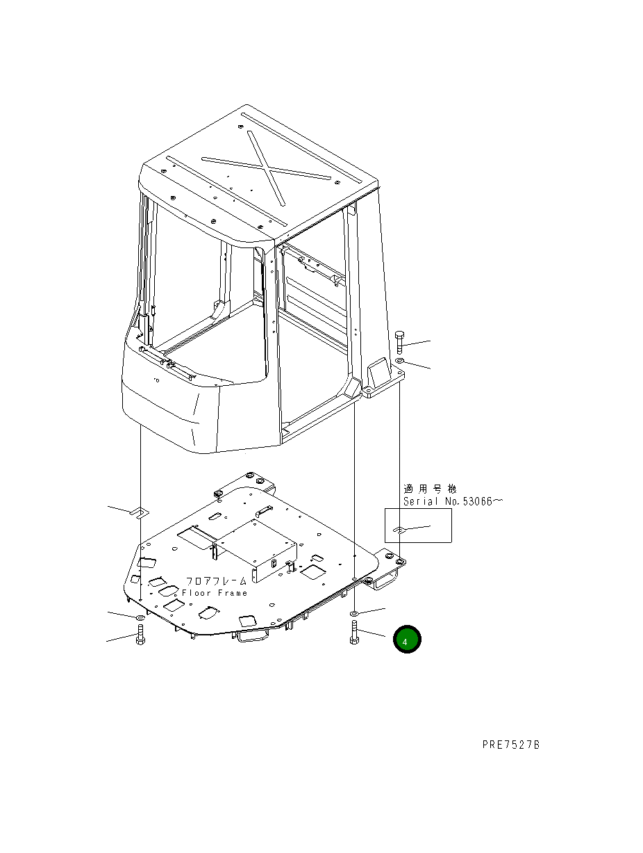Болт 01011-62005 Komatsu