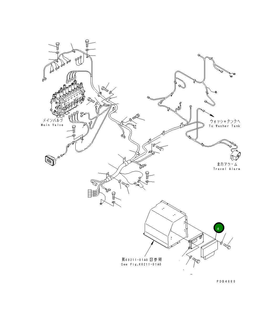 Крышка 22U-54-13220 Komatsu