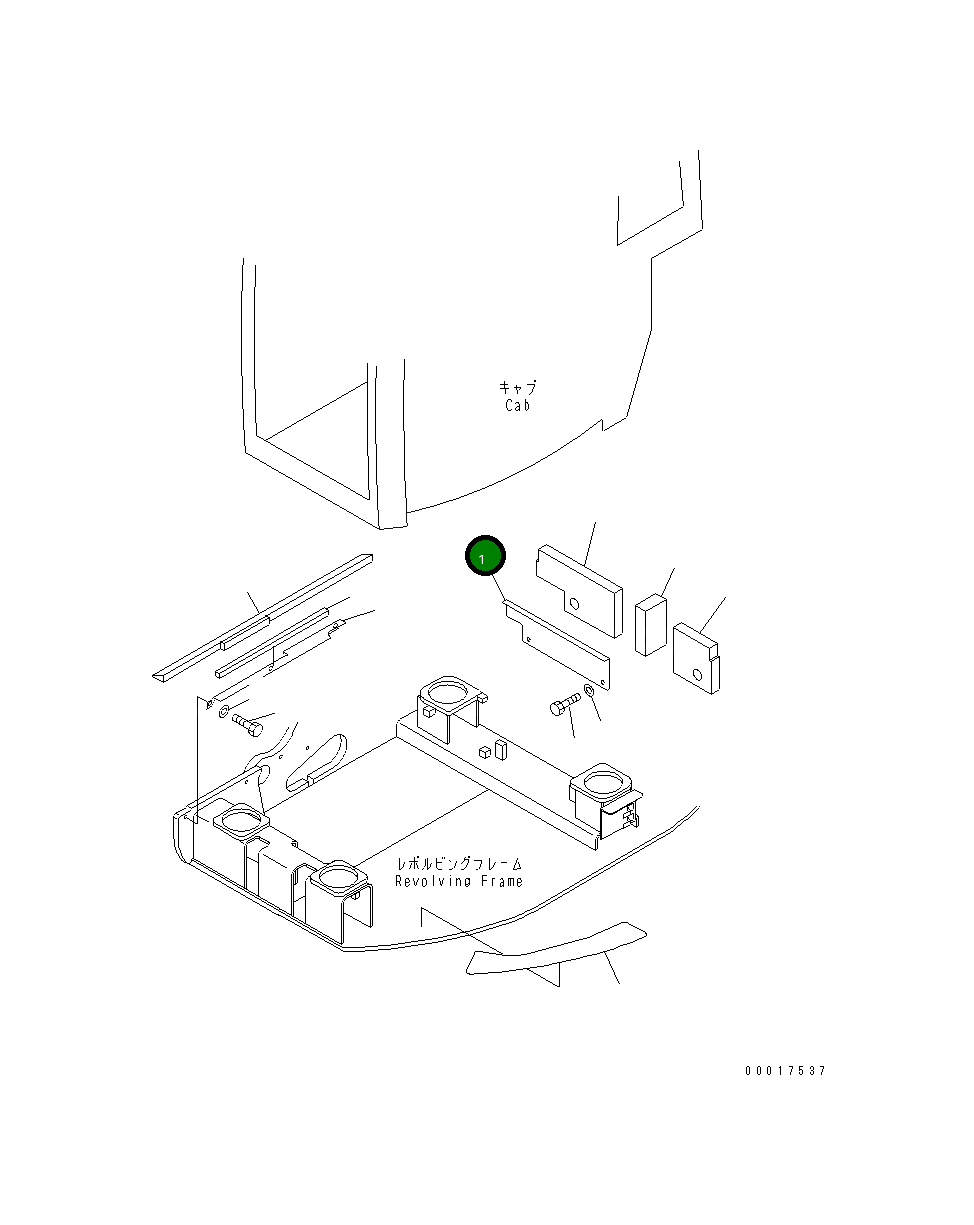 Крышка 22B-54-14920 Komatsu