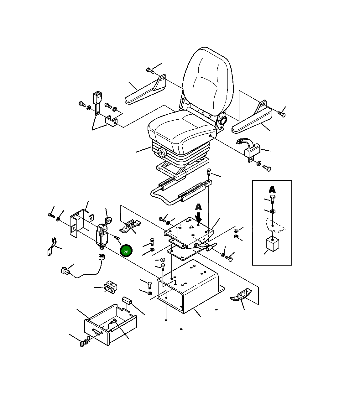 Болт 801104015 Komatsu