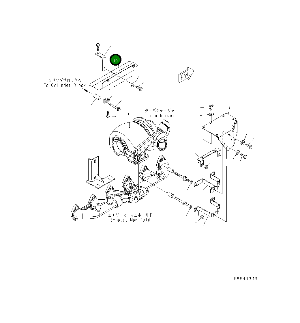 Крышка 6745-11-5310  Komatsu