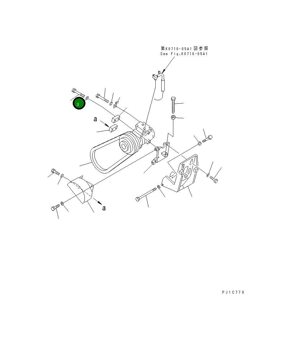 Болт 10E-60-25120 Komatsu
