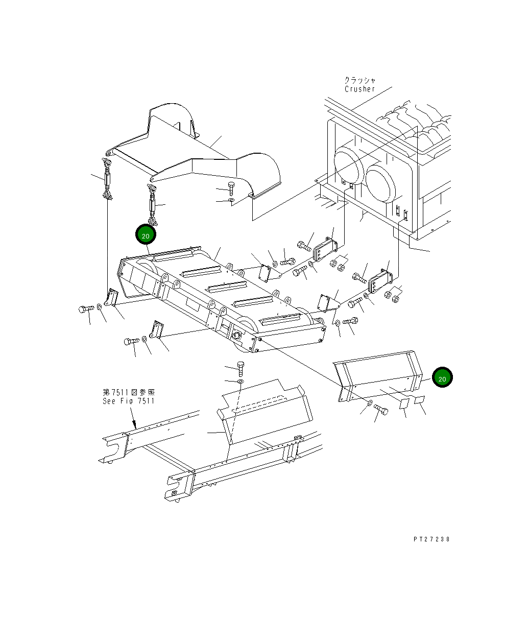 Крышка 8233-78-3130  Komatsu
