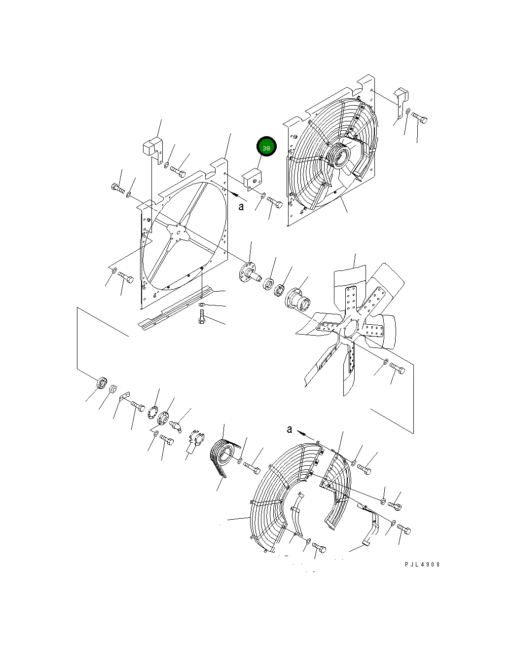 Крышка 21T-03-71361  Komatsu