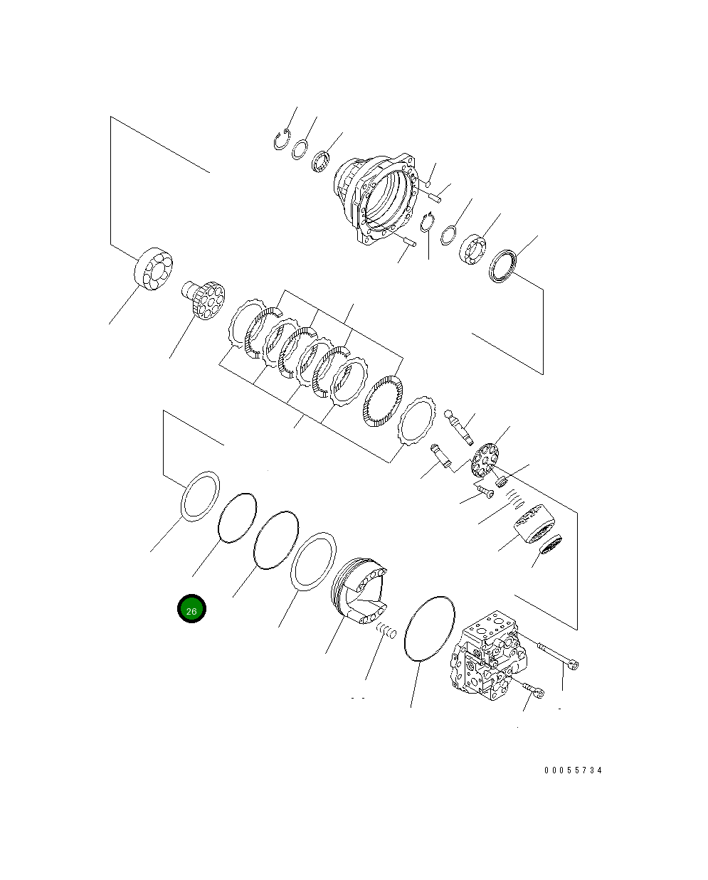 Кольцо уплотнительное (O-Ring) 07000-B5220 Komatsu