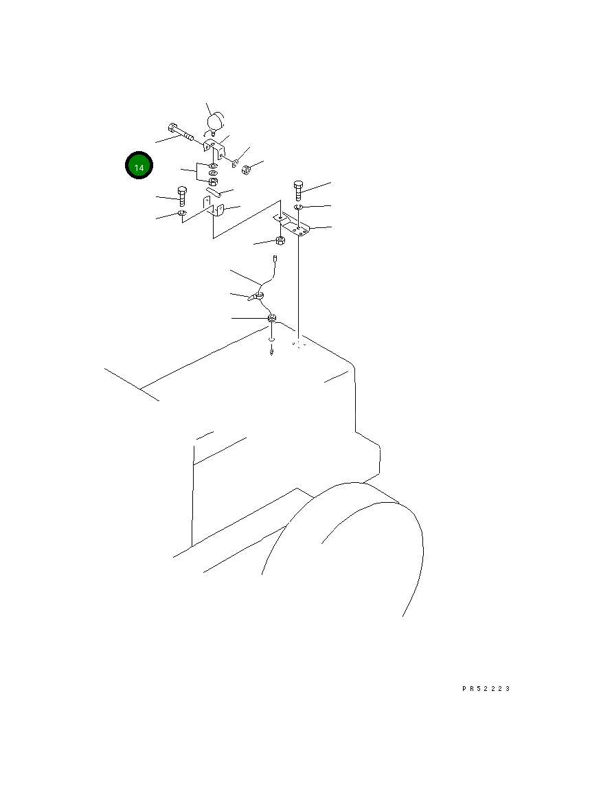 Болт 01010-80875 Komatsu
