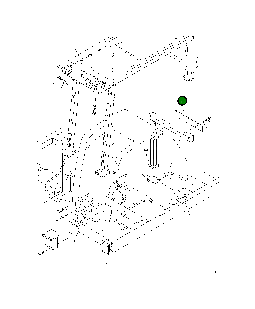 Крышка 208-956-6781 Komatsu
