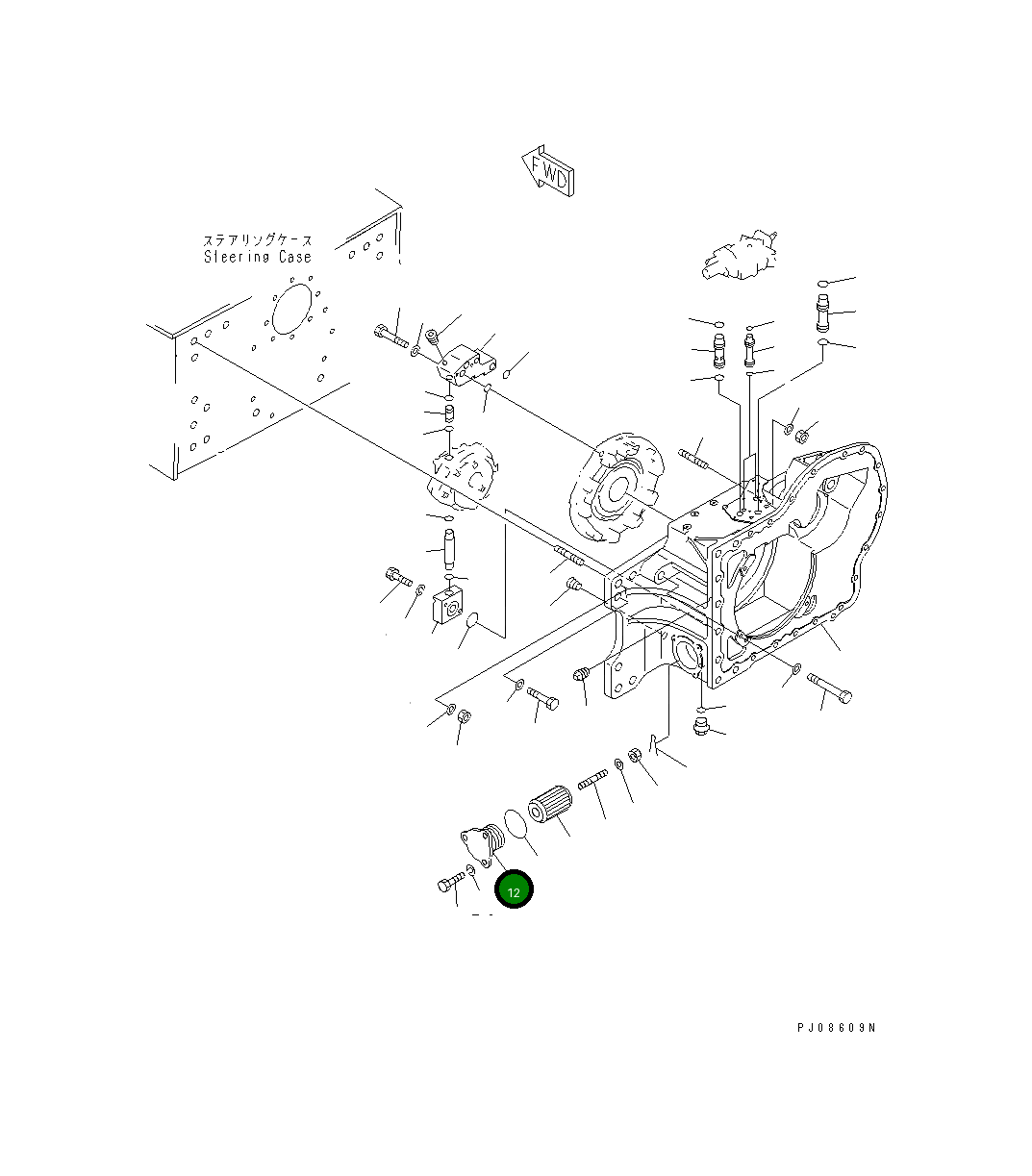 Крышка 114-Z60-3141  Komatsu