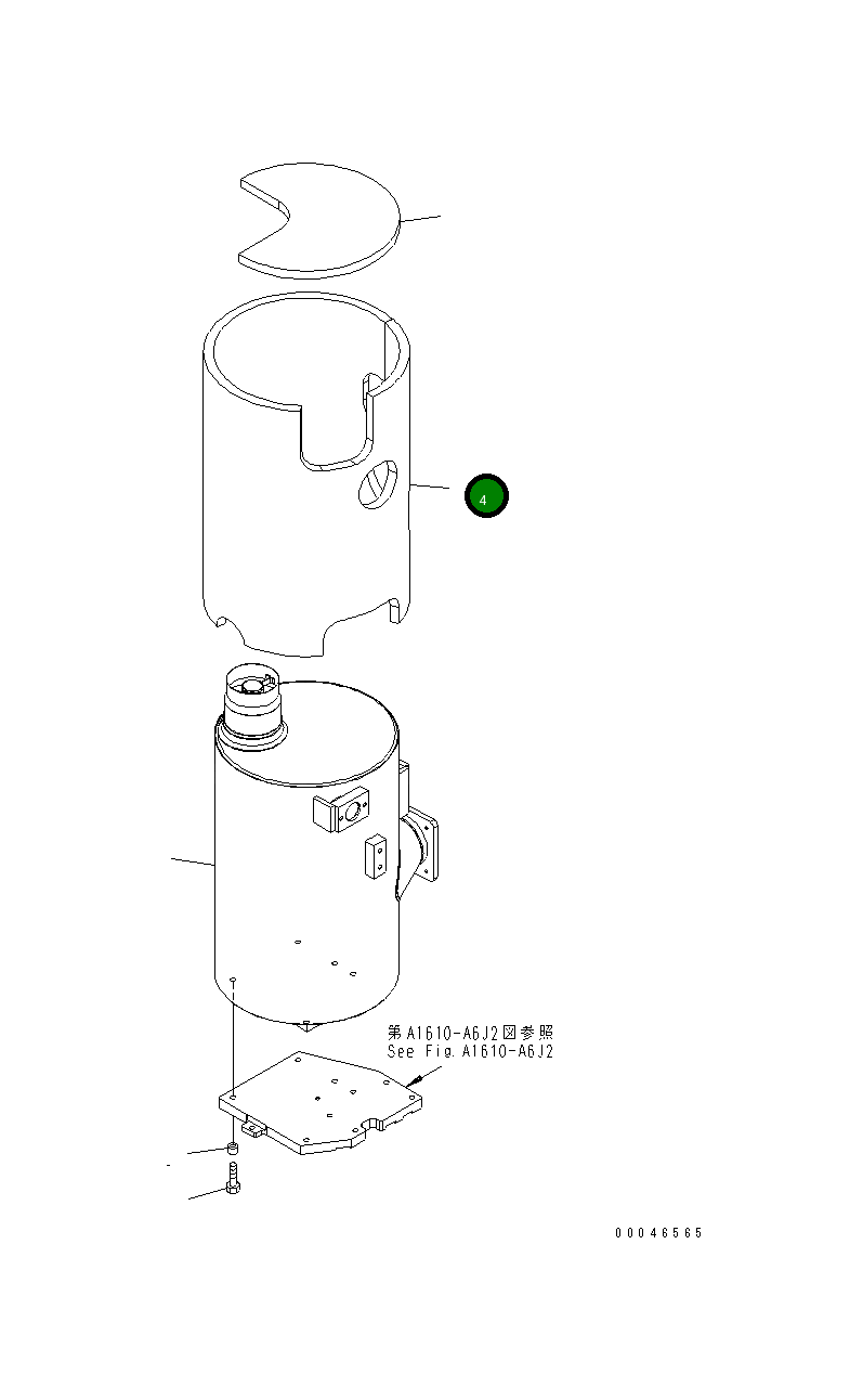 Крышка 6245-11-5431 Komatsu