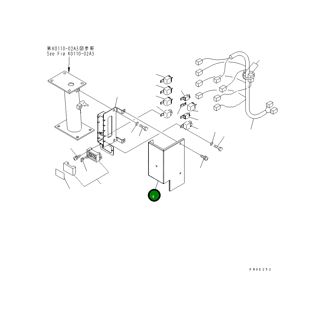 Крышка 423-944-3410 Komatsu