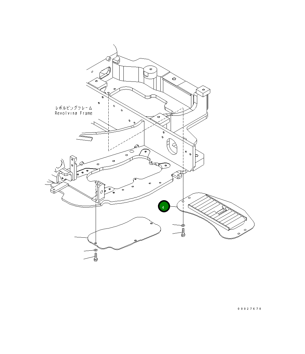Крышка 22L-46-21630 Komatsu