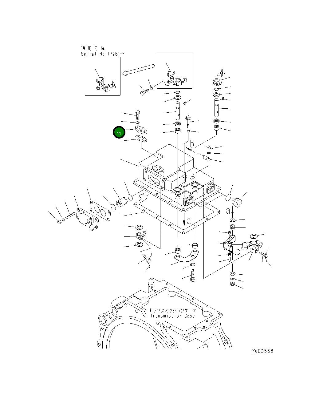 Крышка 17M-15-25910  Komatsu