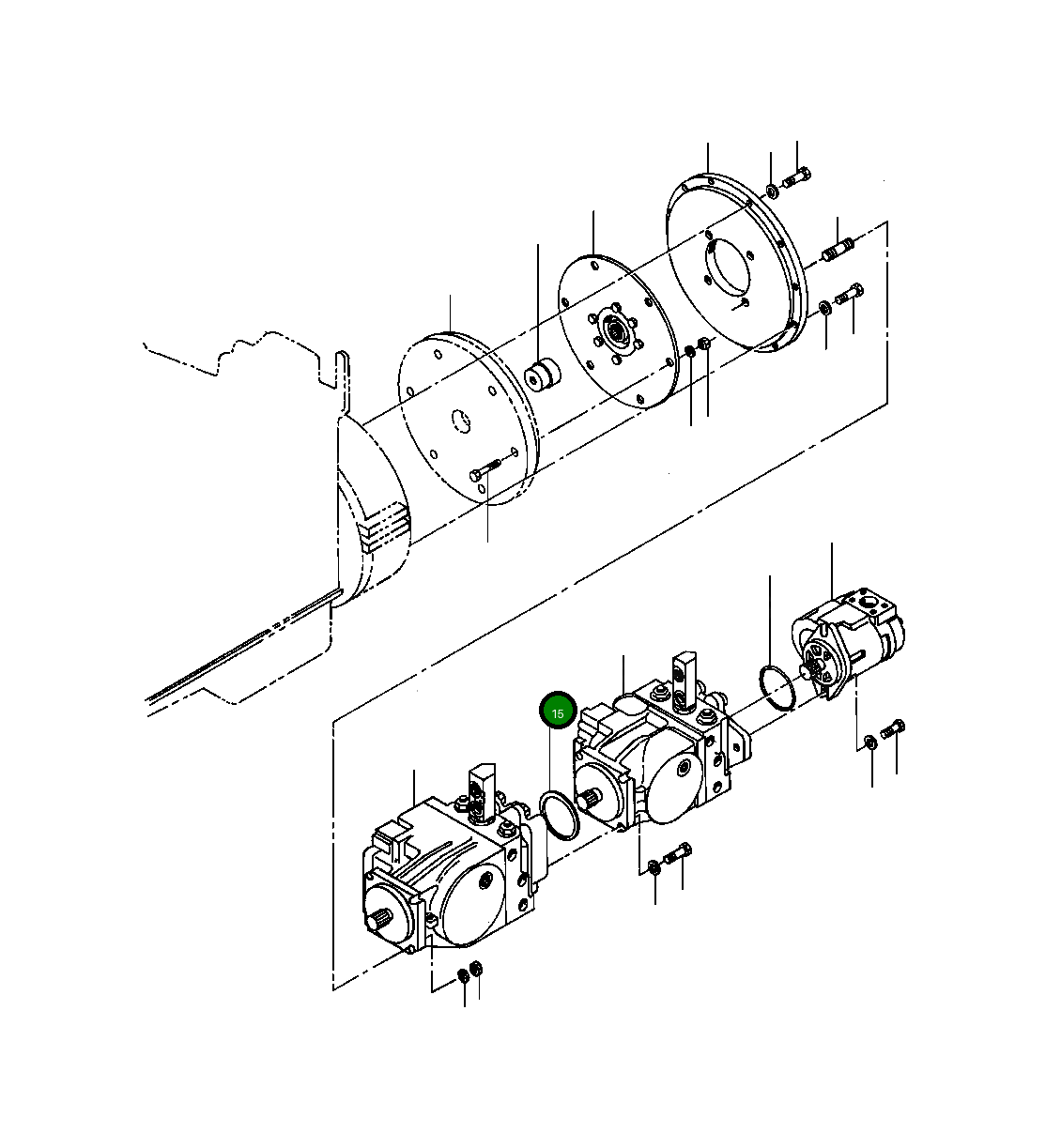 Кольцо уплотнительное (O-Ring) DA1 153 Komatsu
