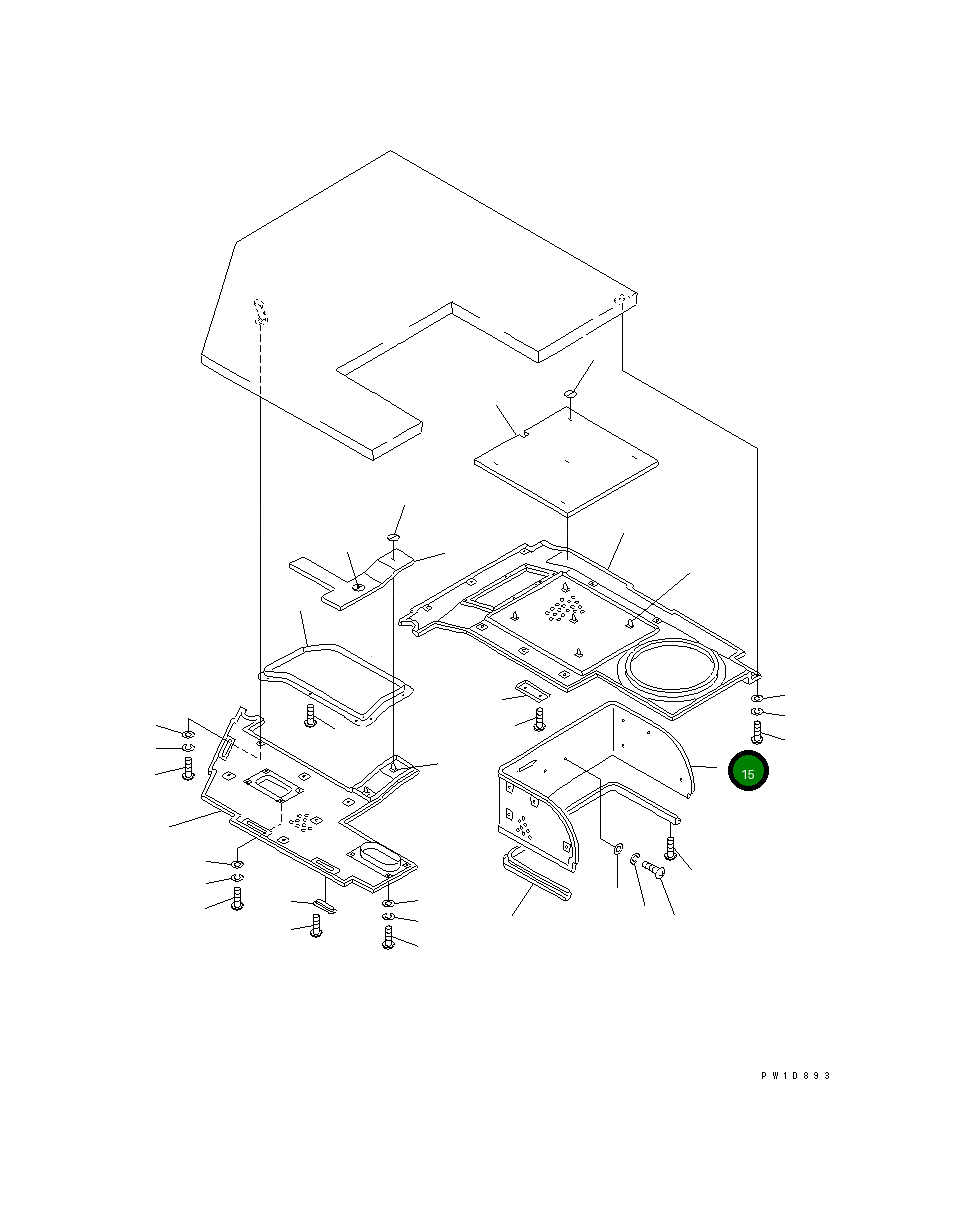 Крышка 176-911-2722 Komatsu