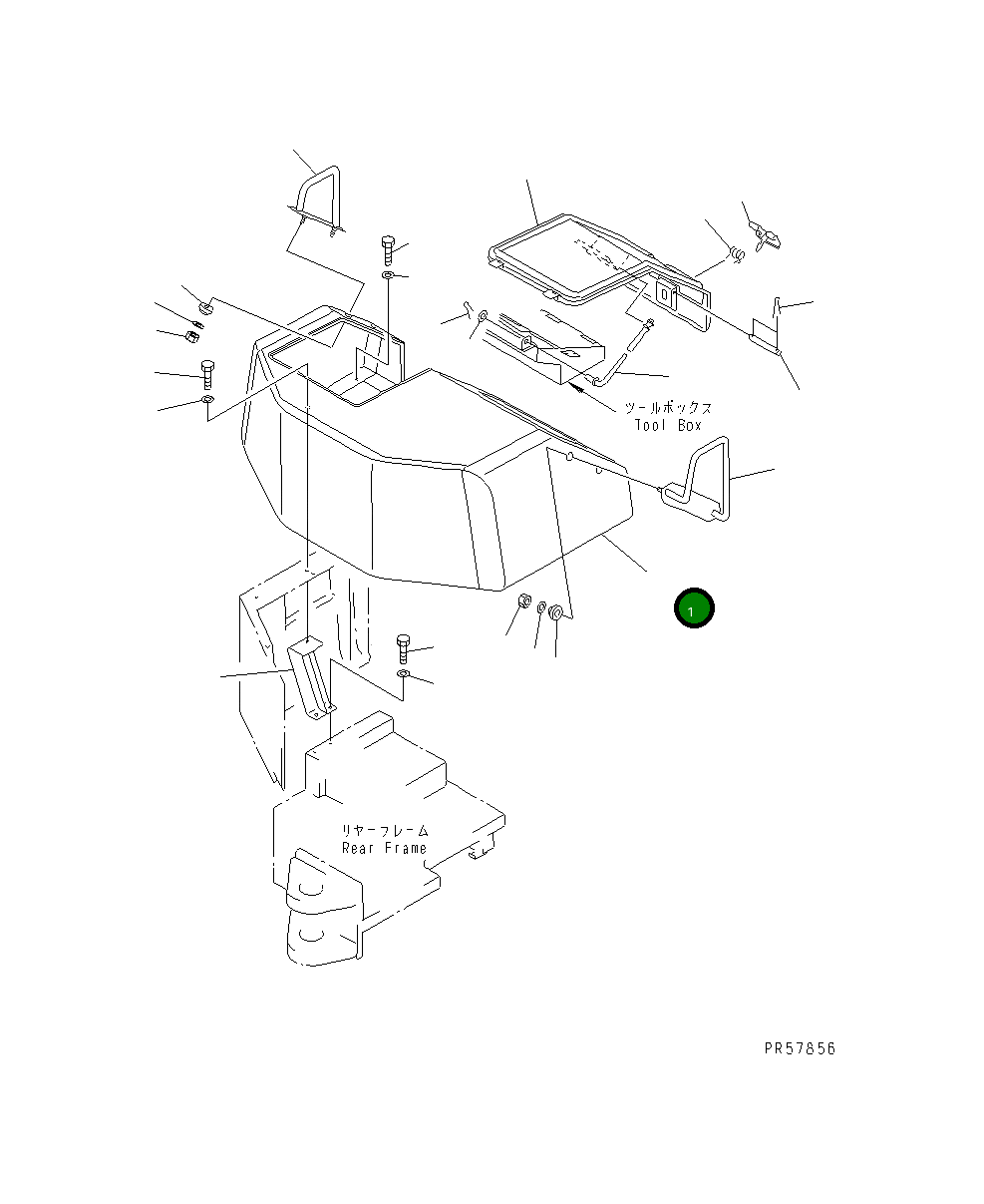 Крышка 26A-54-14611 Komatsu