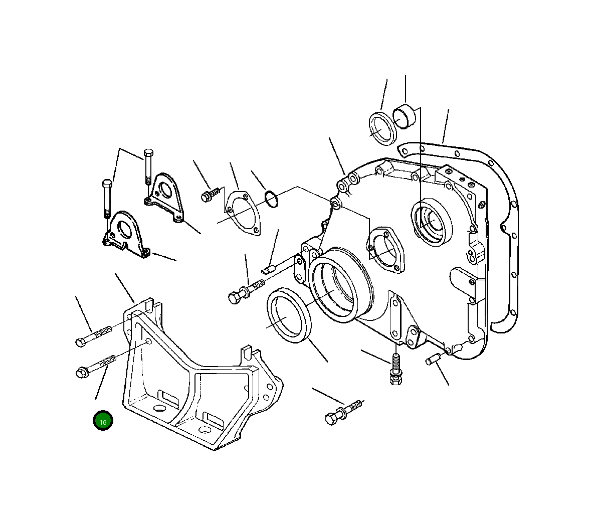 Болт 1295 852 H1 Komatsu