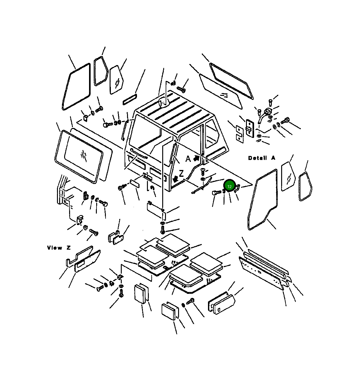 Крышка 561-54-62860 Komatsu
