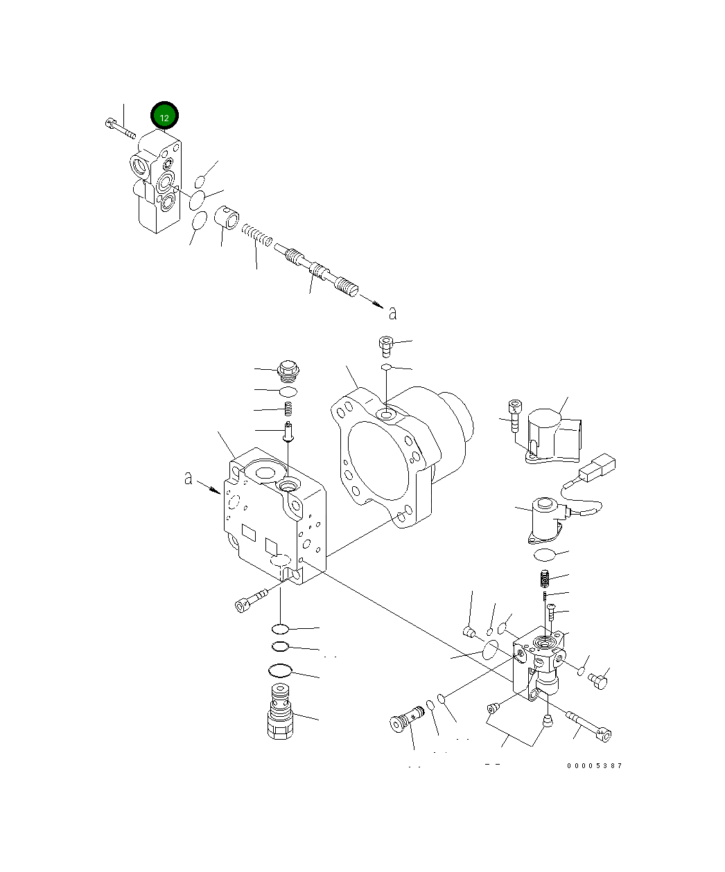 Крышка 708-7S-18320  Komatsu