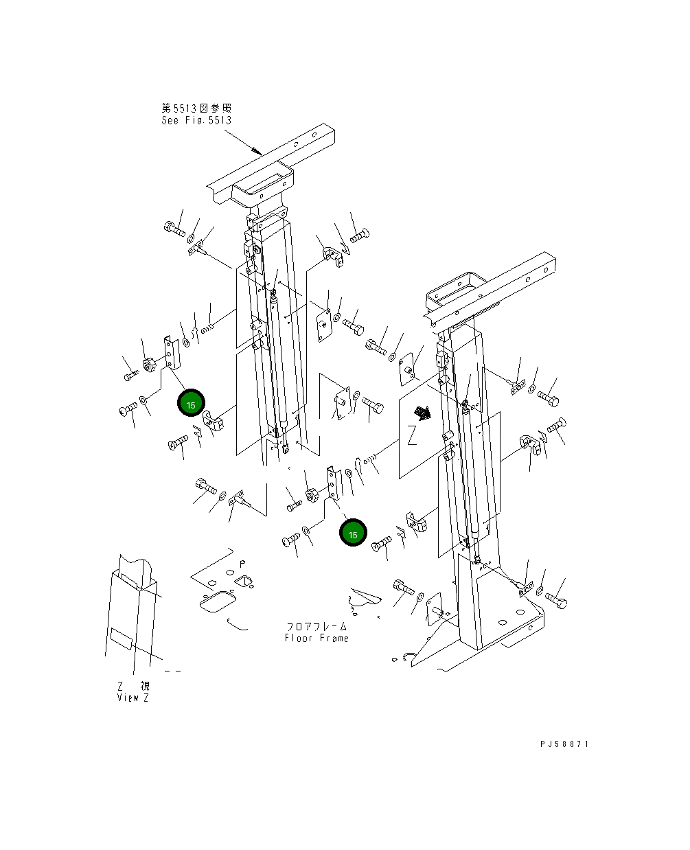 Крышка 23E-957-3370 Komatsu