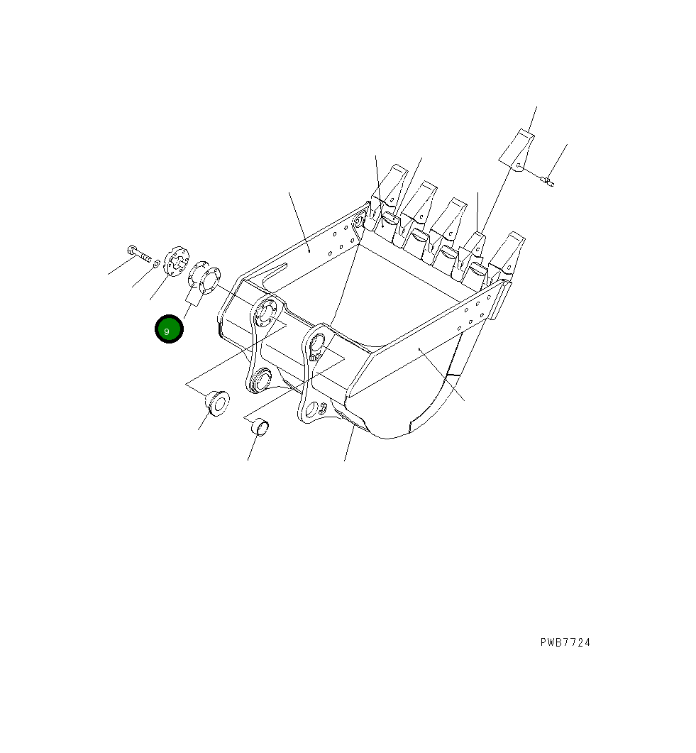Крышка 21N-70-14310 Komatsu